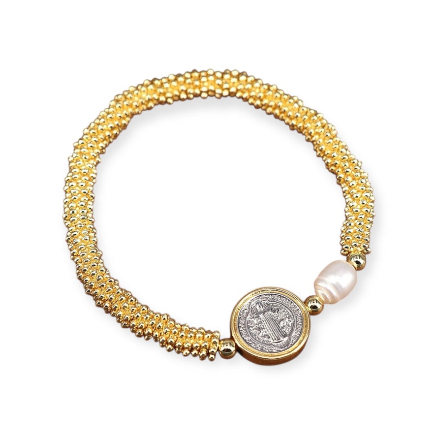 St. Benedict Gold Bracelet