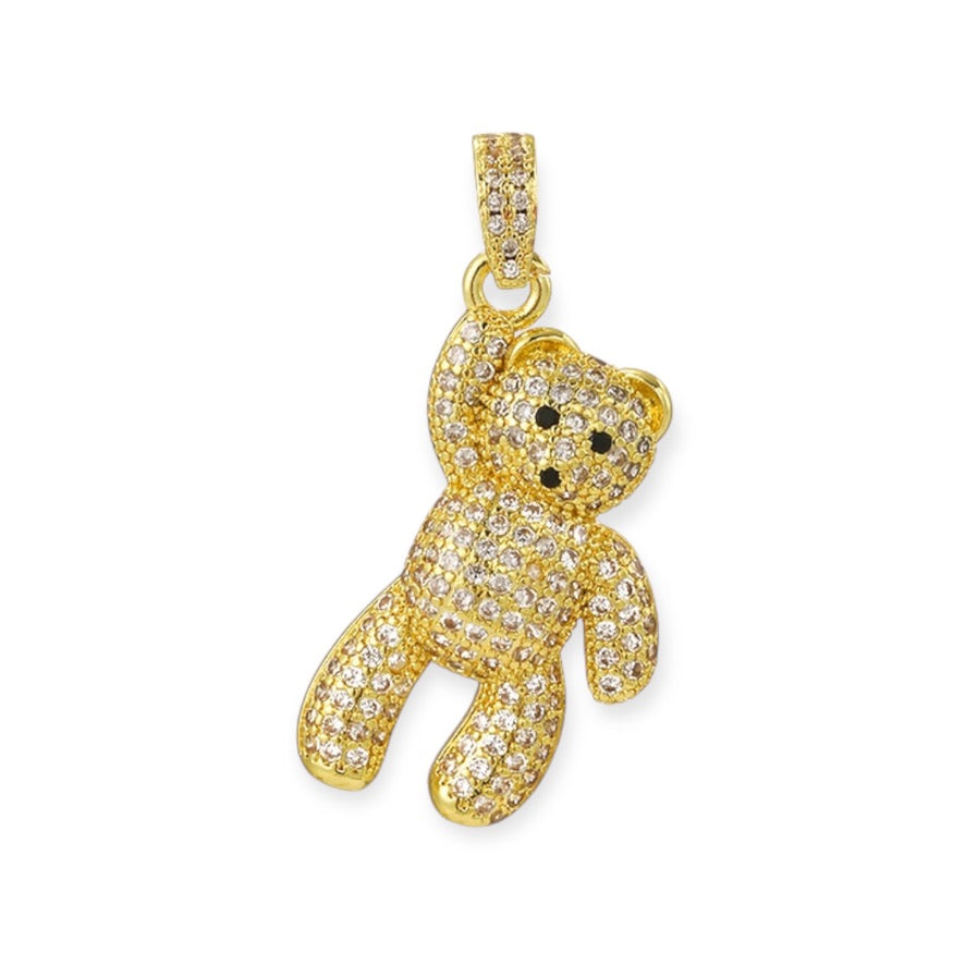 Zirconia Bear Pendant