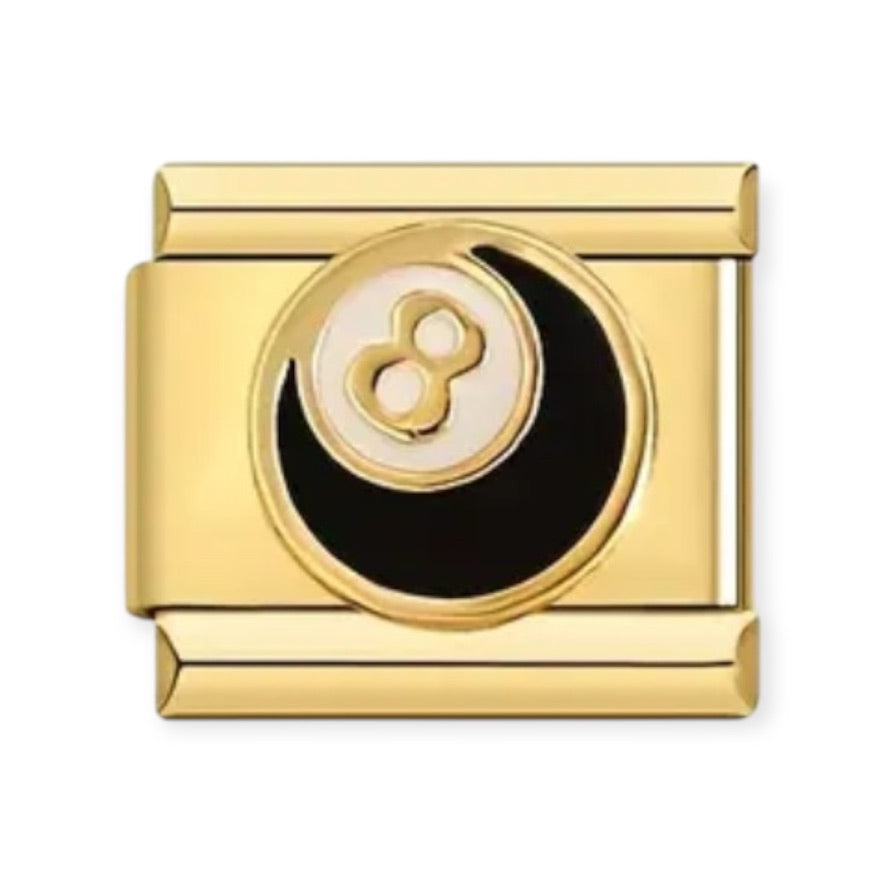 Charm Bola 8 Gold