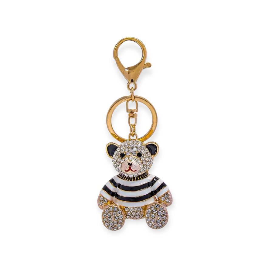 Bag Charm Oso Rayas