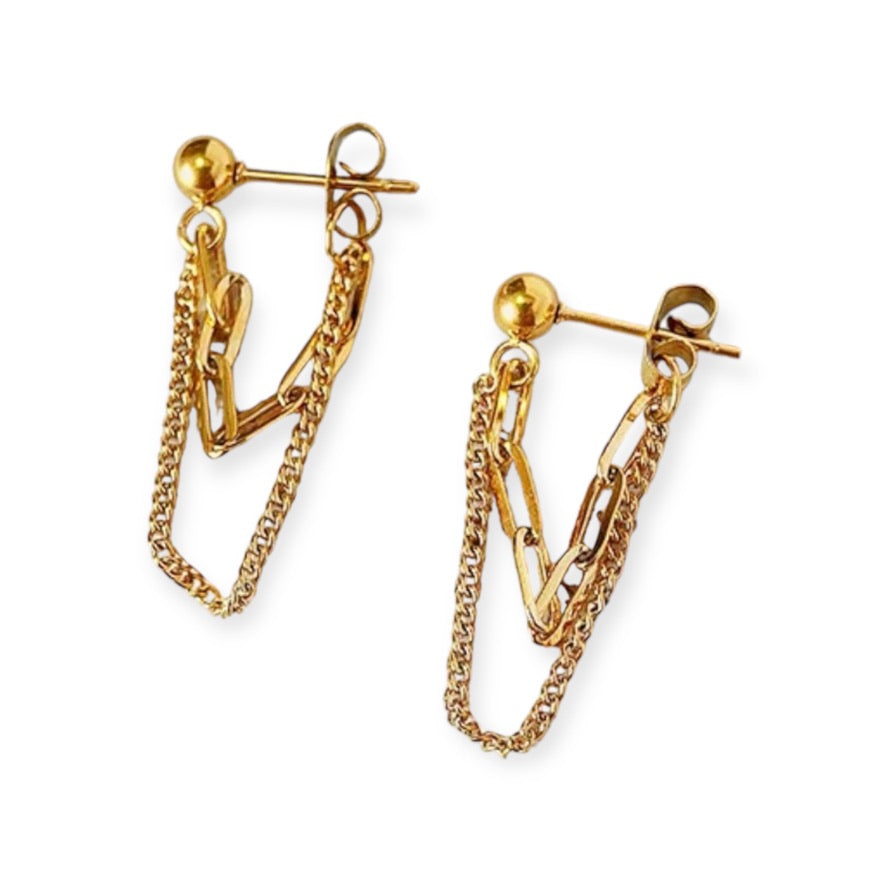 Double Chain Earrings