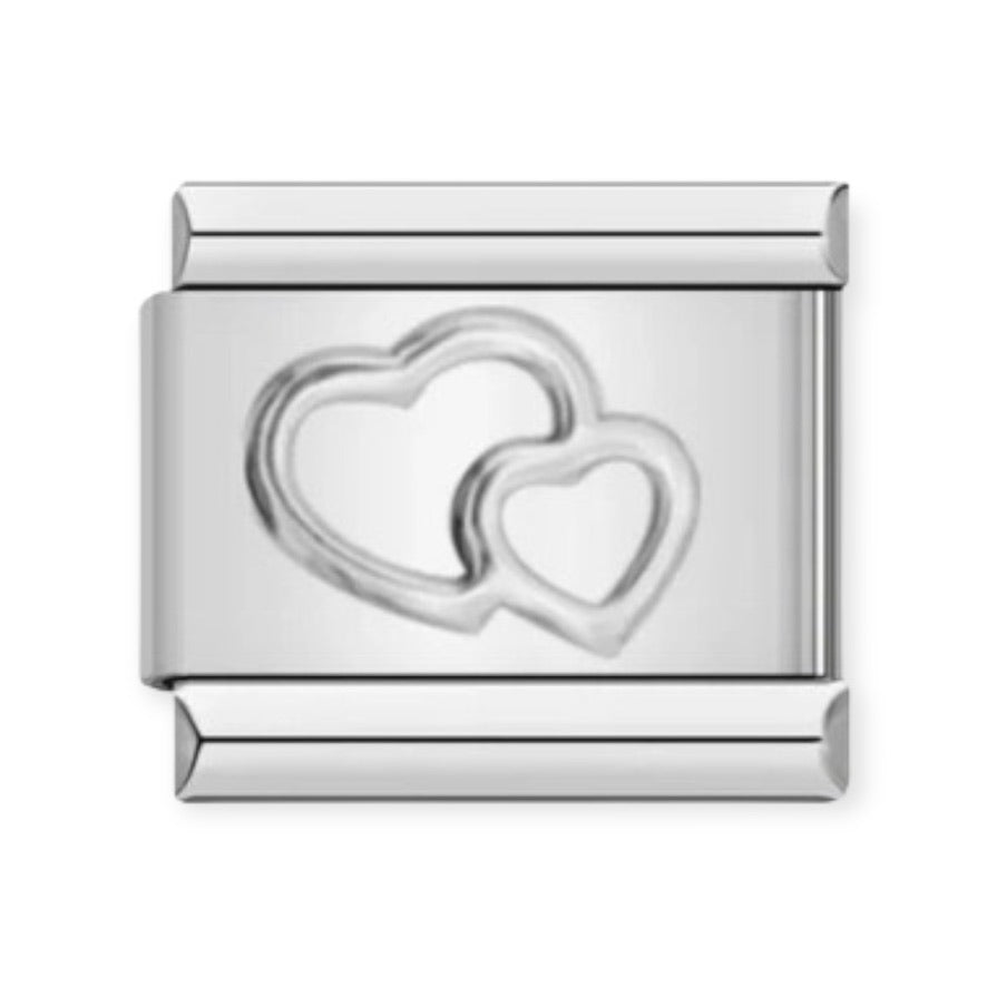 Silver Hearts Charm