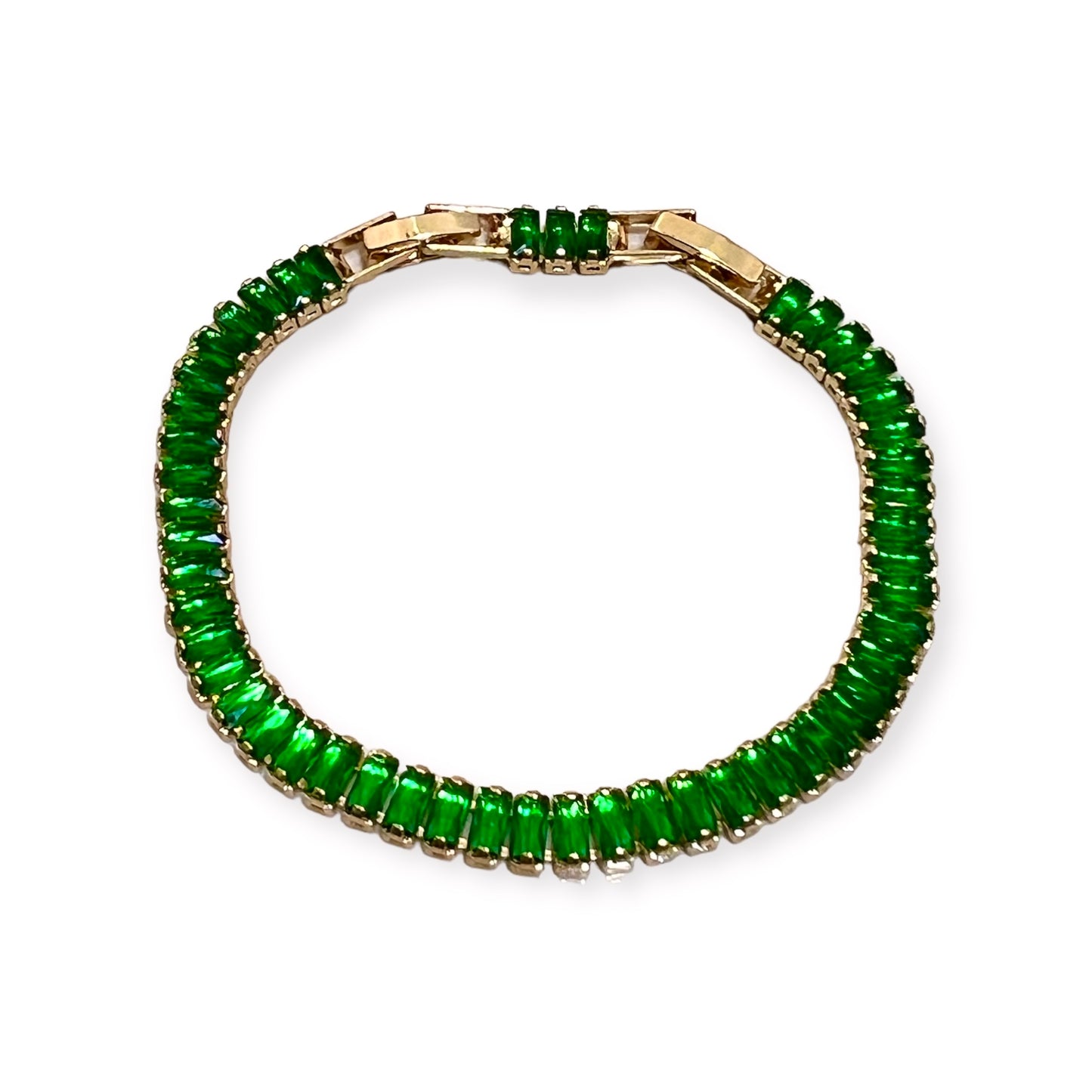 Pulsera Tennis Baguette Gold Large