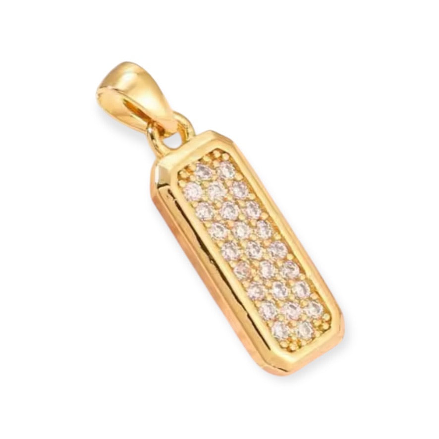 Zirconia Plate Pendant