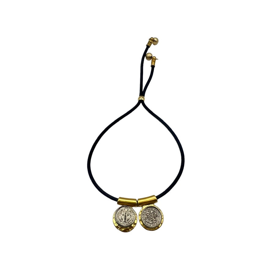Pulsera Escapulario San Benito Cordón