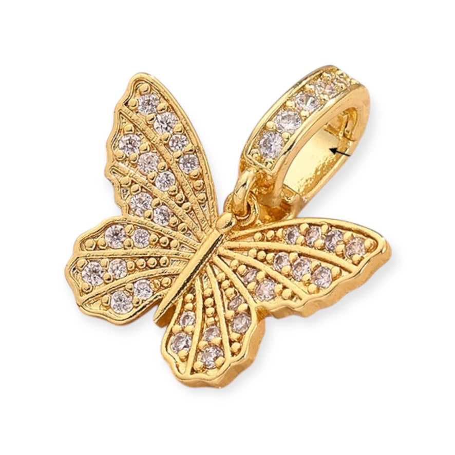 Zirconia Butterfly Pendant 2