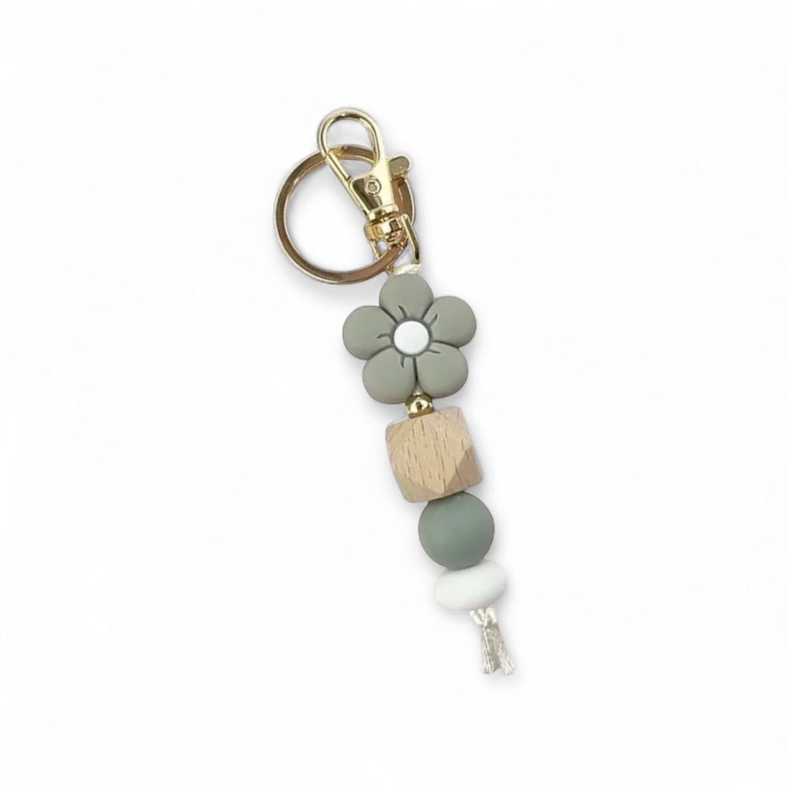 Bag Charm Flor Sage