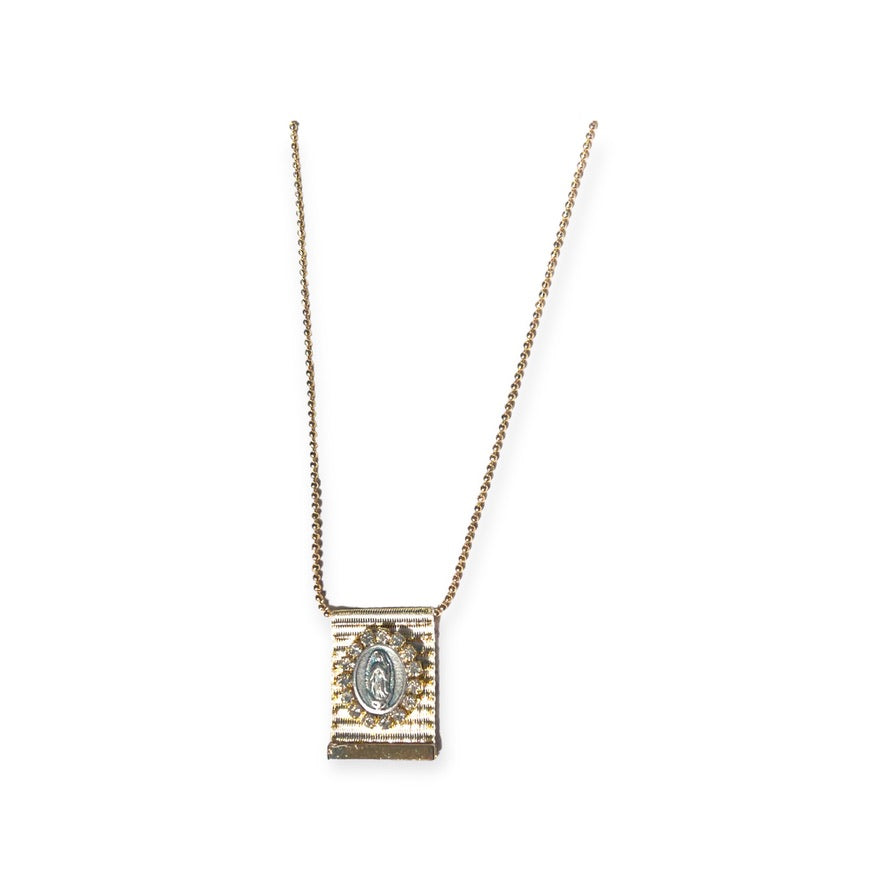 Collar Virgen de Gudalupe Diamond