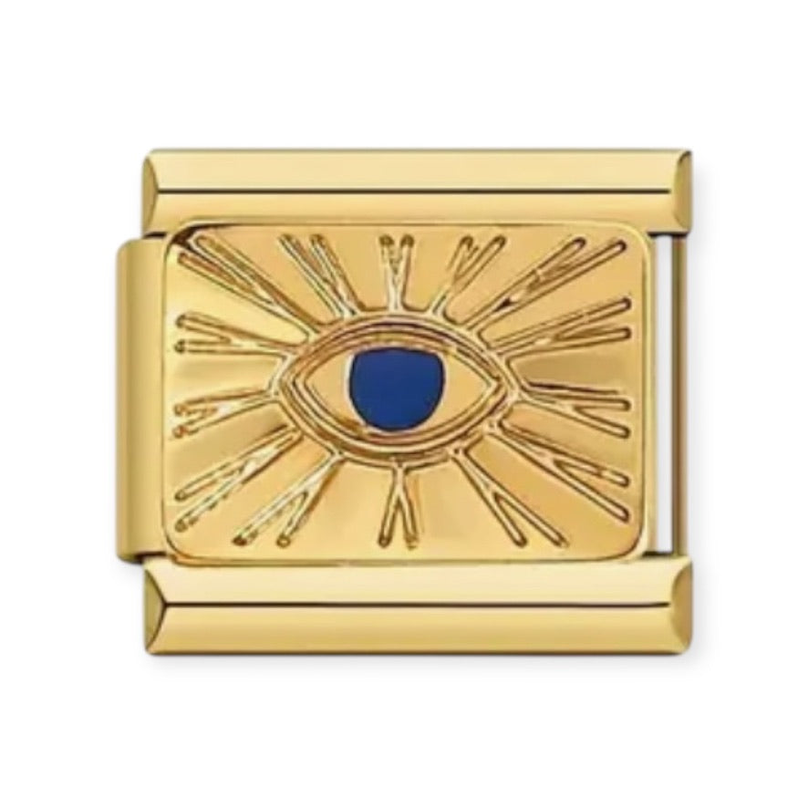 Solar Gold Turkish Eye Charm