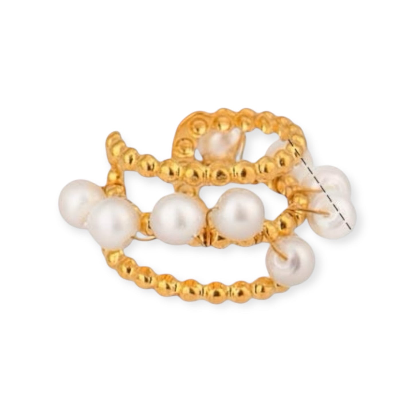Ear Cuff Triple Perlas
