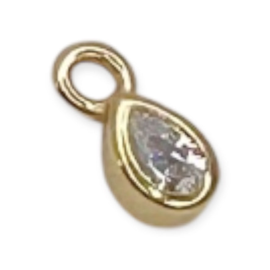 Mini Zirconia Drop Pendant