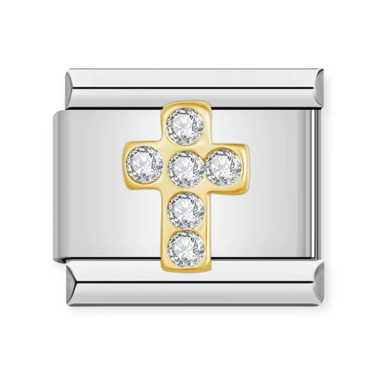 Zirconia Cross Charm