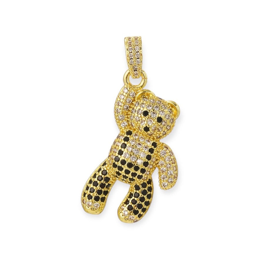 Zirconia Bear Pendant