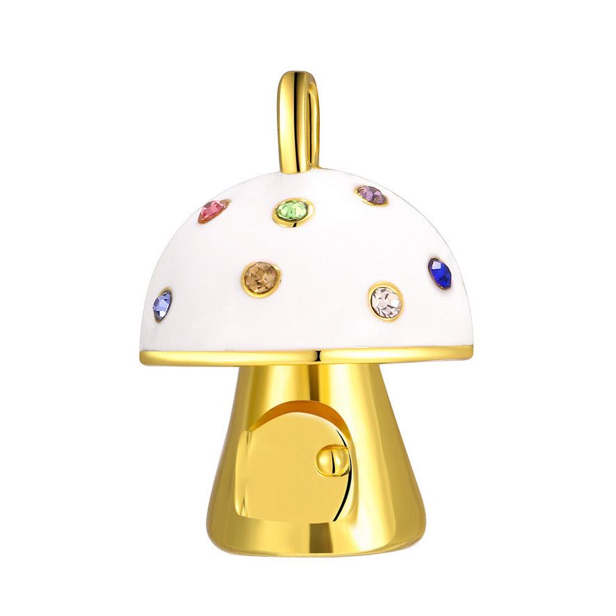 Enamel Mushroom Pendant