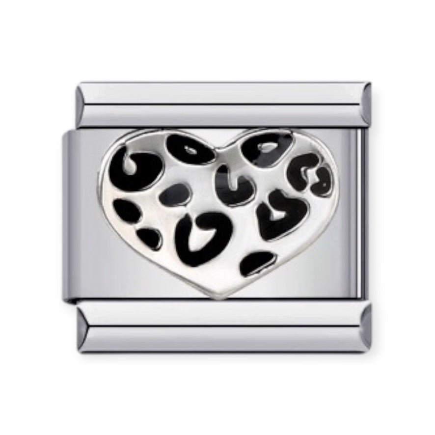 Charm Corazón Animal Print