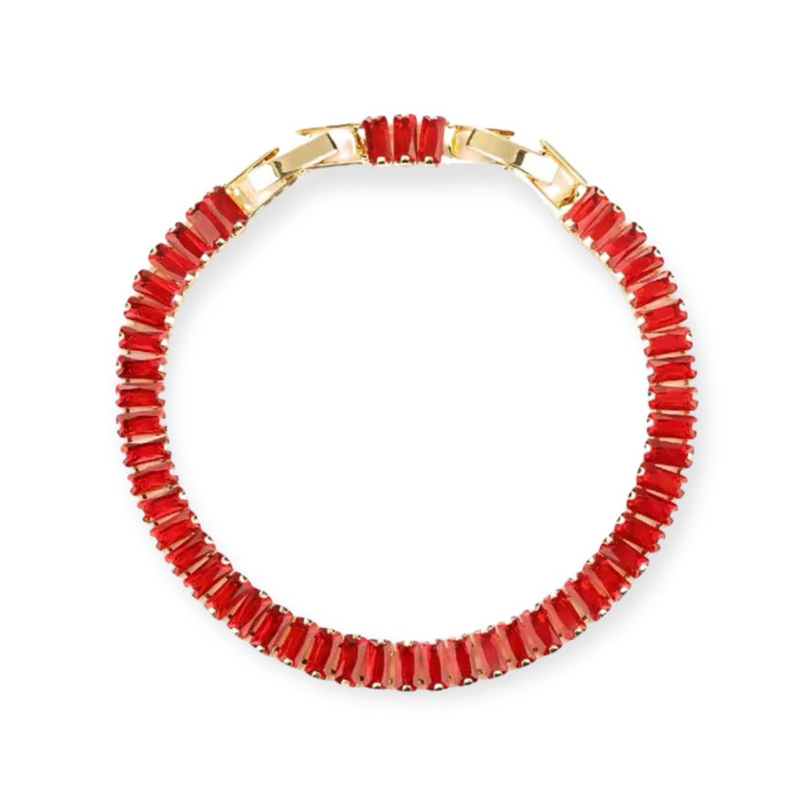 Pulsera Tennis Baguette Gold Large
