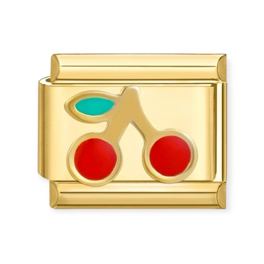 Charm Cherries Gold