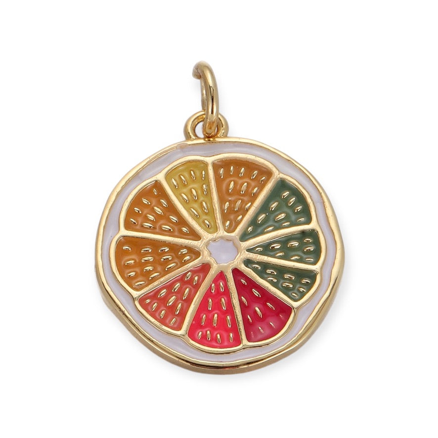Multicolored Orange Pendant