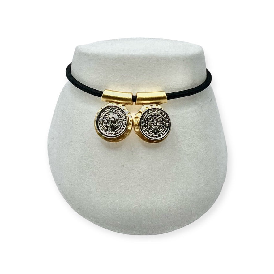 Pulsera Escapulario San Benito Cordón