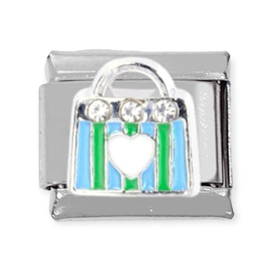 Charm Bolso Mujer Celeste
