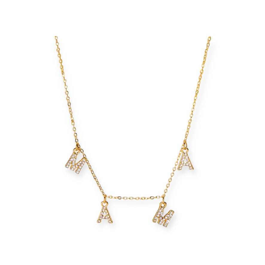 Collar Mamá con Zirconias