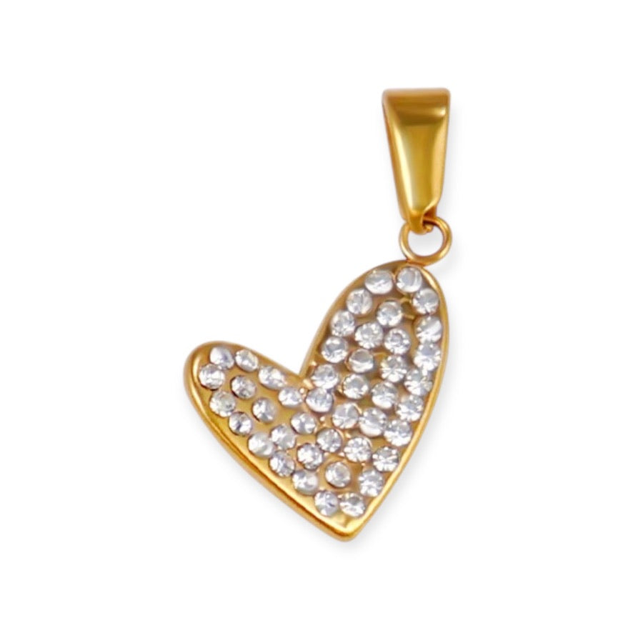 Dije Corazón Zirconia 2