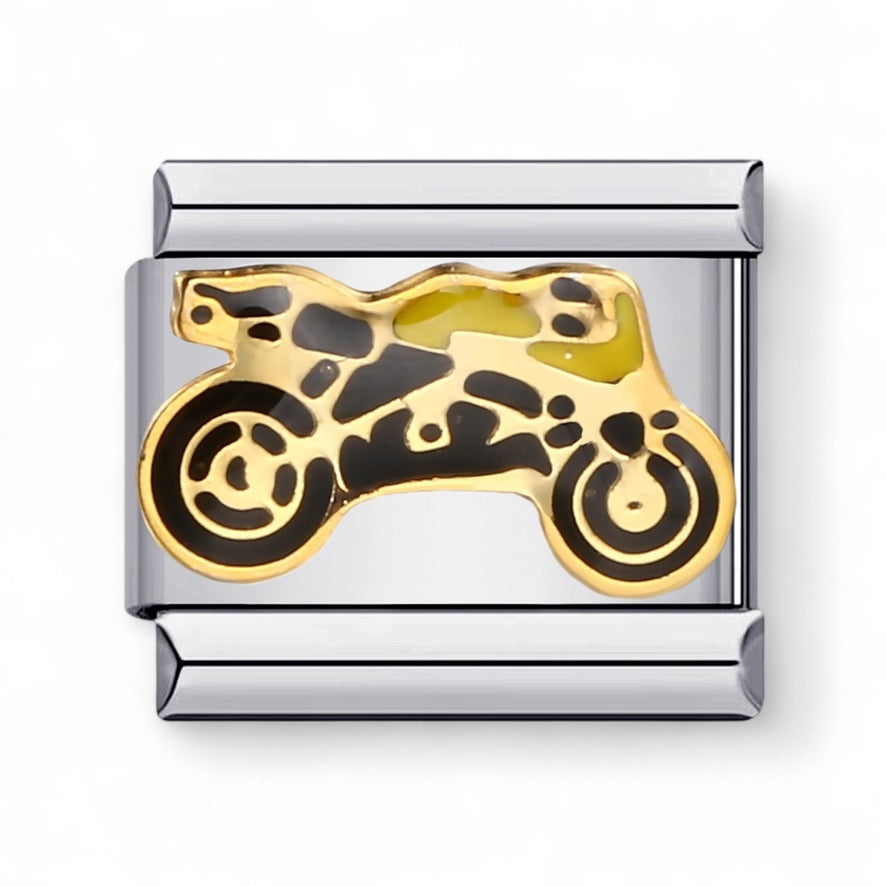 Charm Moto Amarilla