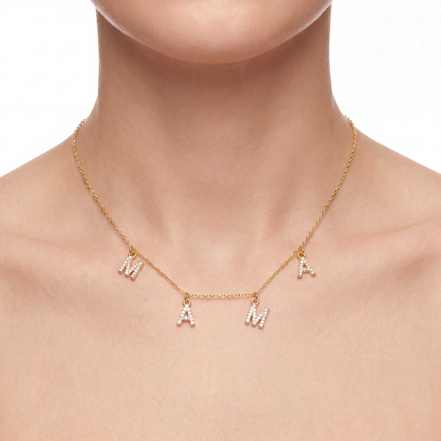 Collar Mamá con Zirconias