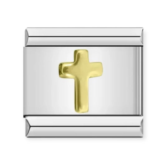 Golden Cross Charm