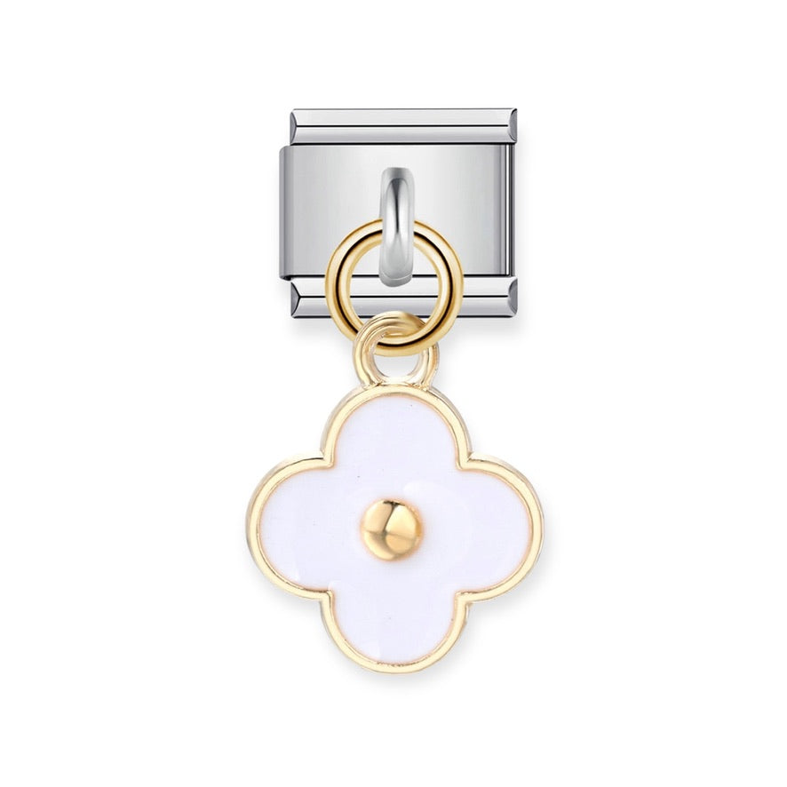 White Flower Charm