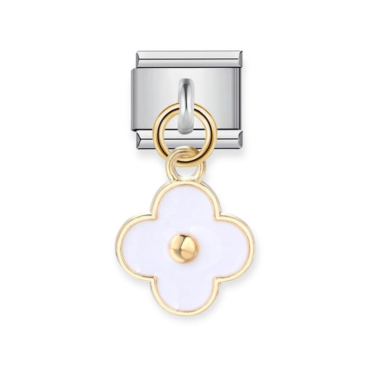 White Flower Charm