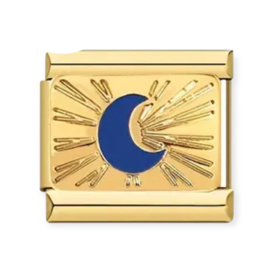 Charm Luna Azul Gold