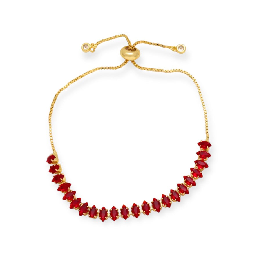 Pulsera Tennis Ajustable Gold