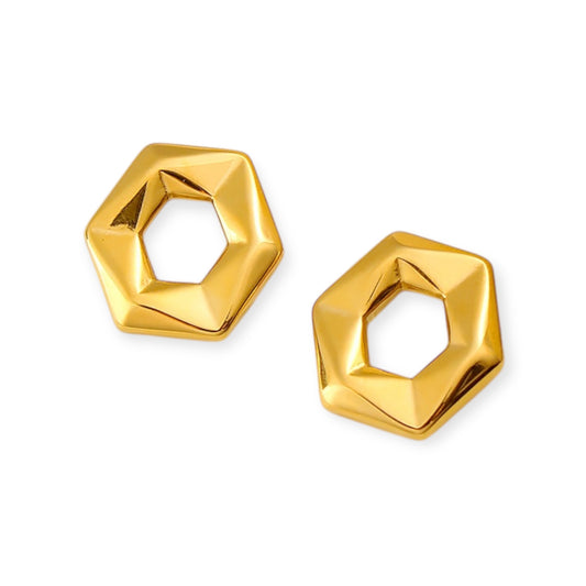 Hexagon Earrings