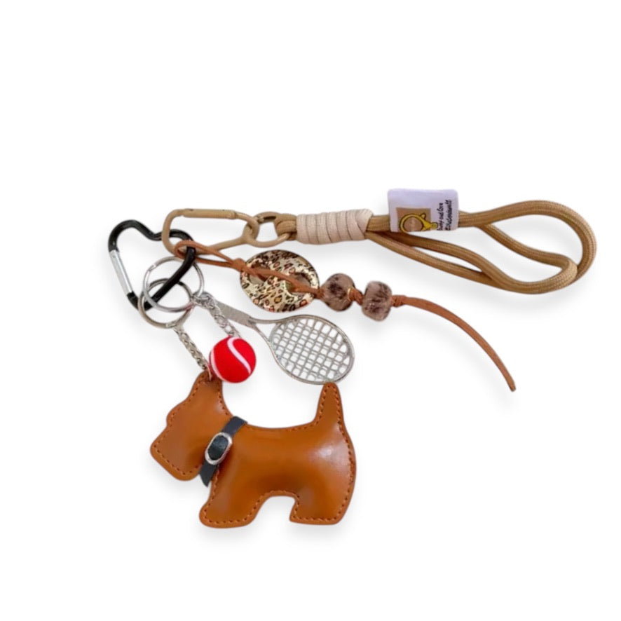 Bag Charm Perro Tennis