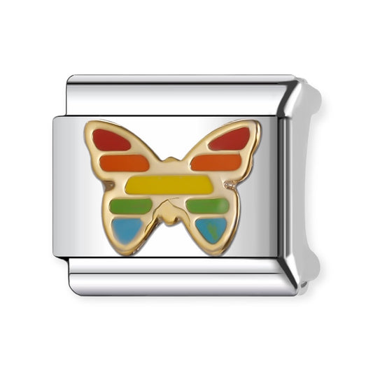 Rainbow Butterfly Charm