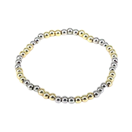 Pulsera Esfera Tri Silver & Gold
