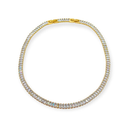 Collar Tennis Baguette Gold Large