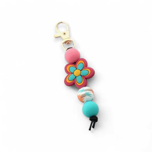 Bag Charm Neon Garden
