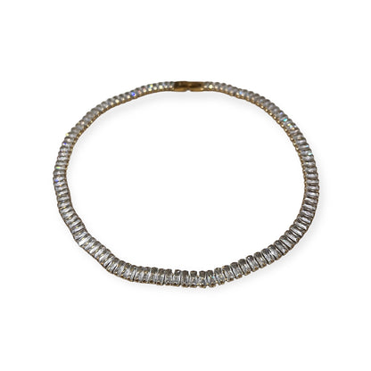 Collar Tennis Baguette Small Gold