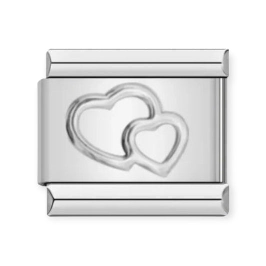 Silver Hearts Charm