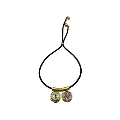 Pulsera Escapulario San Benito Cordón