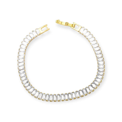 Tennis Baguette Gold Small Bracelet