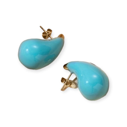 Medium Enamel Drop Earrings