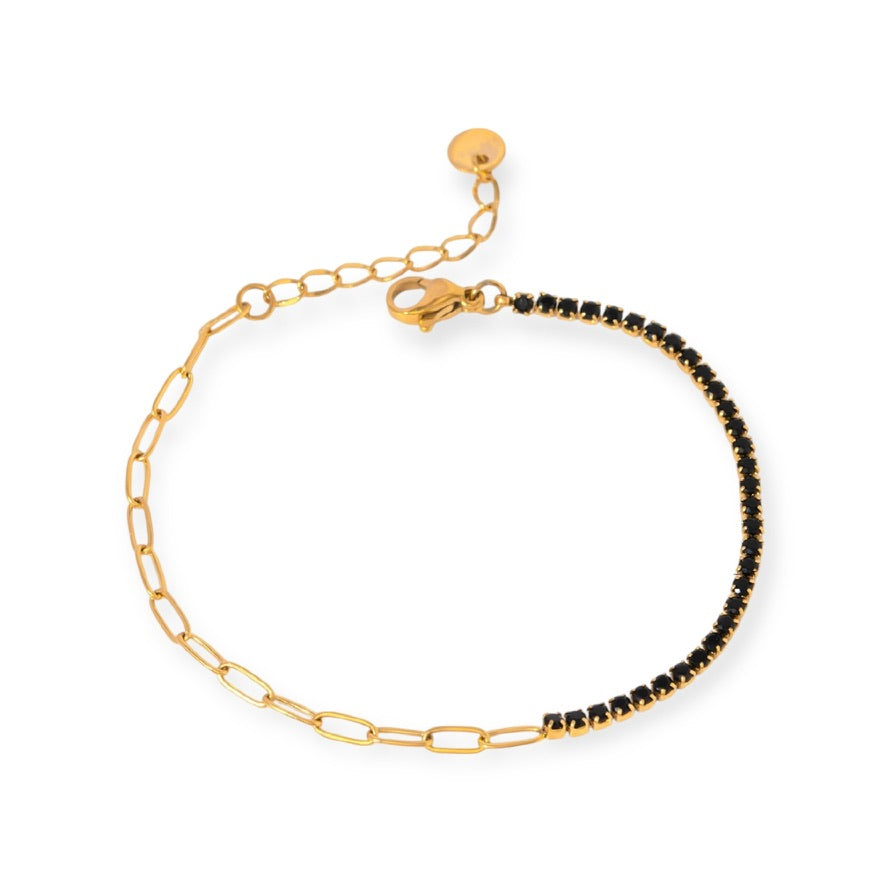 Tennis Mix Steel Bracelet