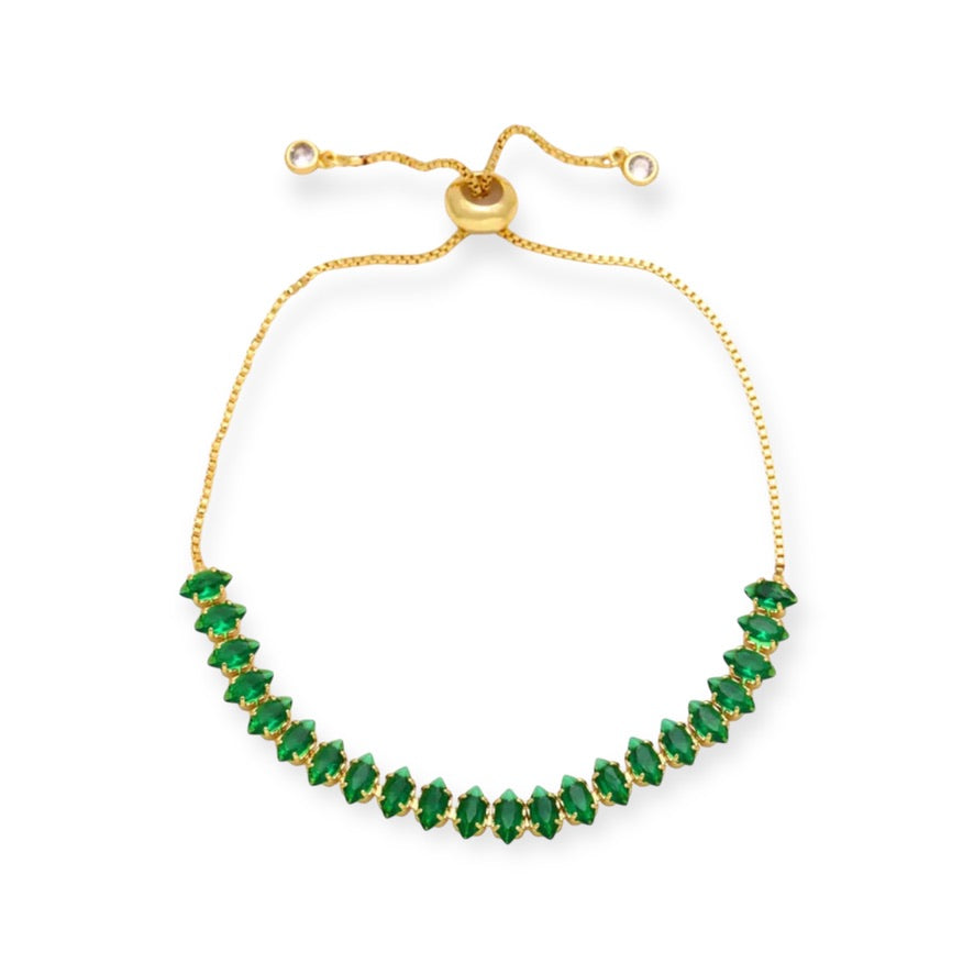 Pulsera Tennis Ajustable Gold