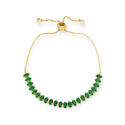 Pulsera Tennis Ajustable Gold