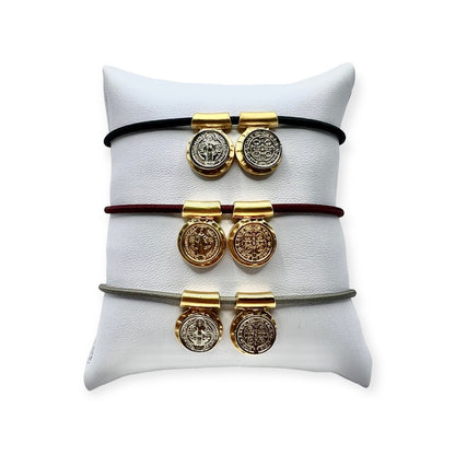 Pulsera Escapulario San Benito Cordón