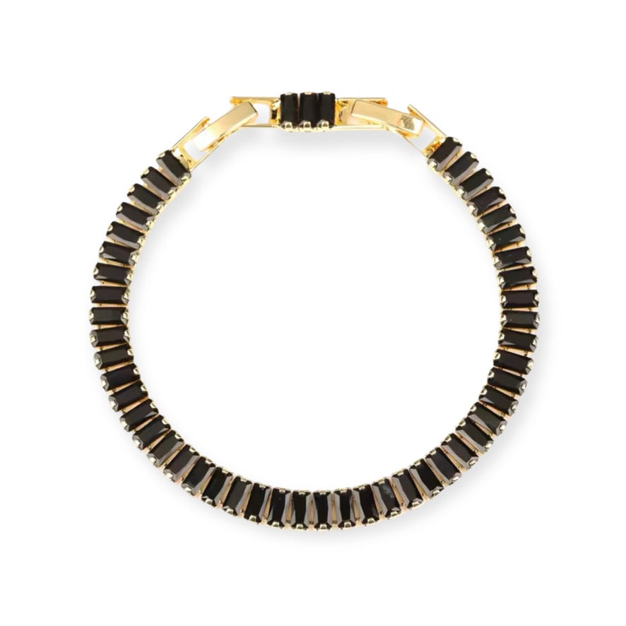 Pulsera Tennis Baguette Gold Large