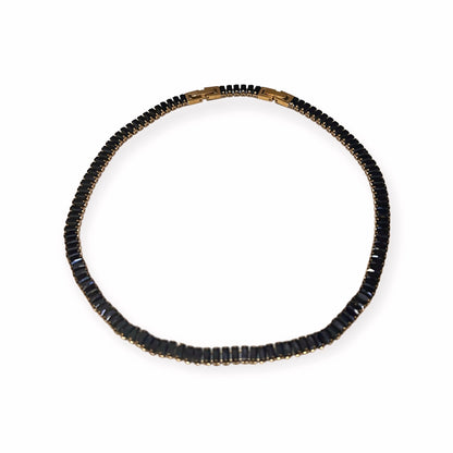 Collar Tennis Baguette Gold Large